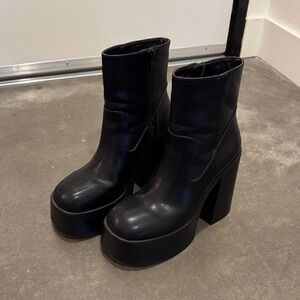 Urban Outfitters Black Platform Boots